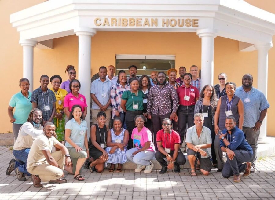 Group photo of the in-person participants at the Conservation Action Plan (CAP) Workshop for the Grenada Dove.